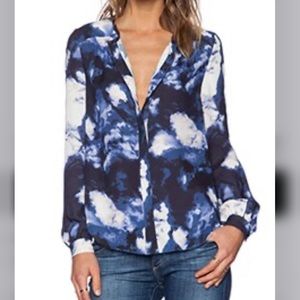 Kate Spade New York Dusk Clouds Blouse in Blue Dusk size 10